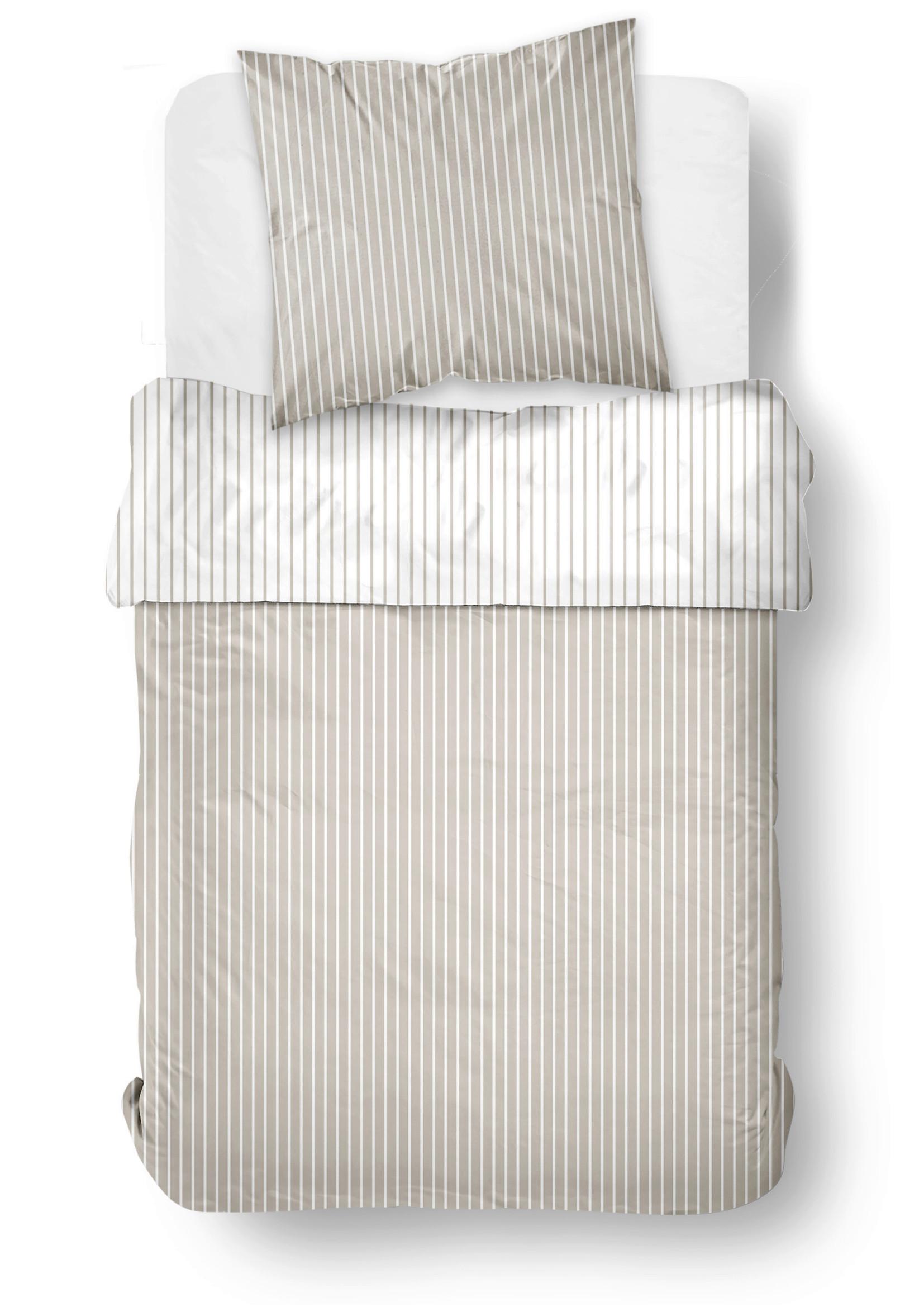 Posteljina Taylor 140x200/60x80cm - svijetlo smeđa, tekstil (140/200cm)