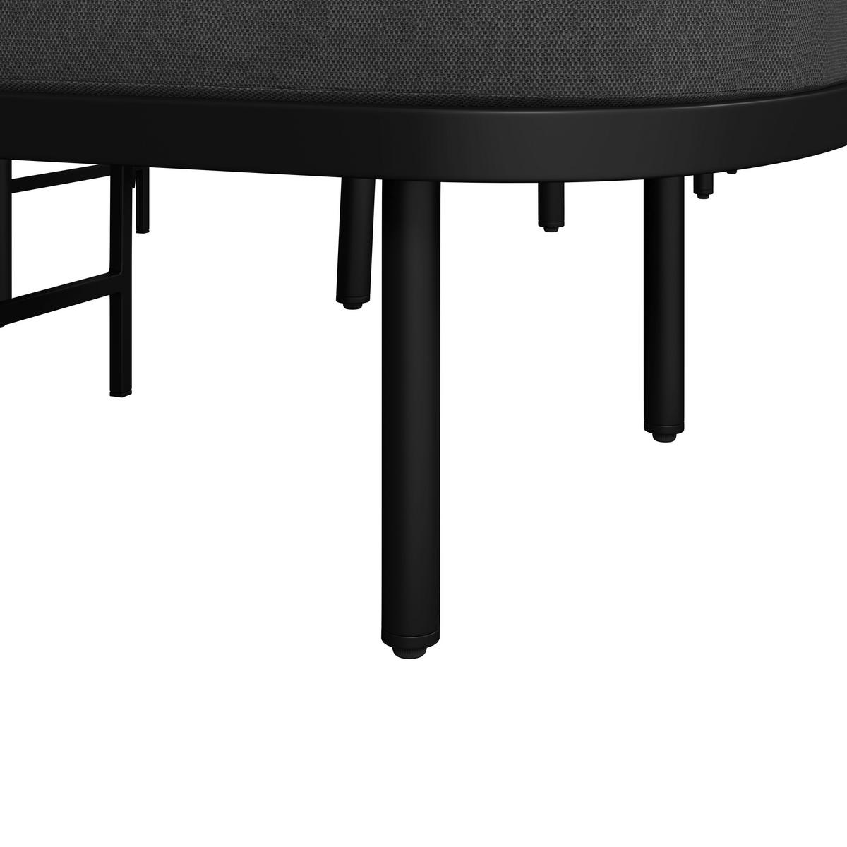 Garnitură grădină Lissa - gri închis/culoare lemn păr, Modern, plastic/metal - Bessagi Garden