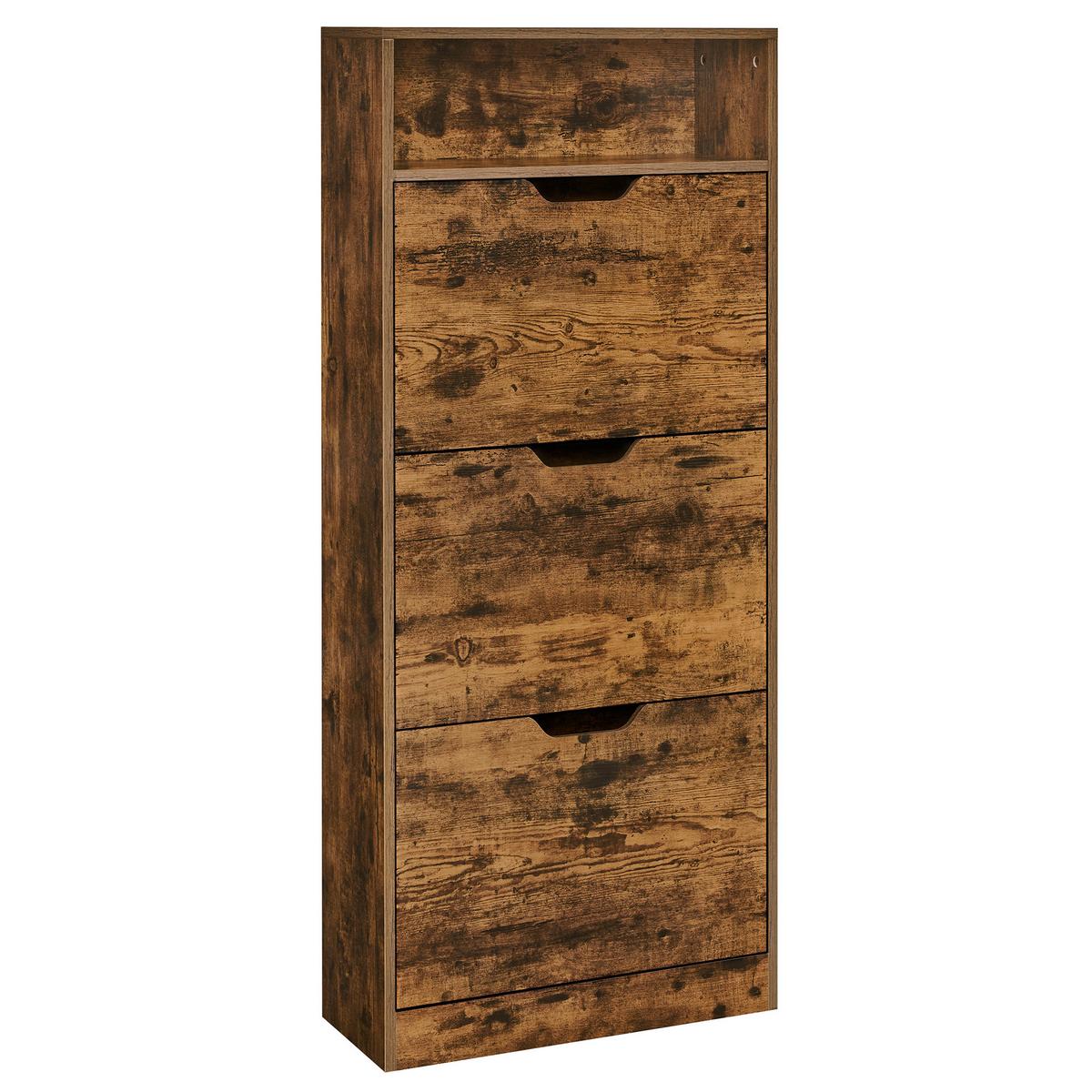 SCHUHKIPPER SHOE CABINET - Braun, MODERN, Holzwerkstoff (60/139/24cm) - MID.YOU