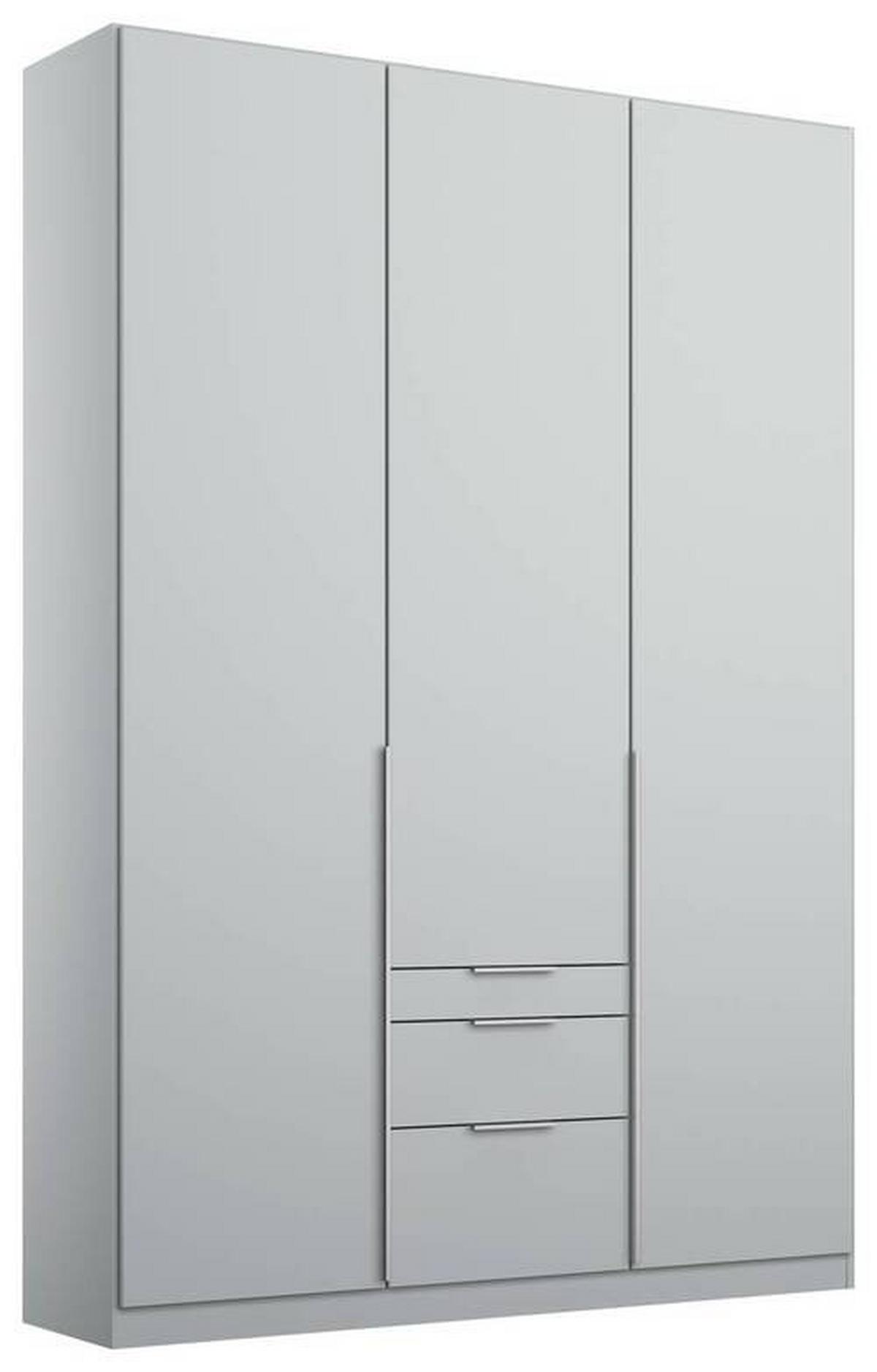 Dulap cu uși rotative ALABAMA - gri deschis, Modern, material pe bază de lemn (136/229/54cm)