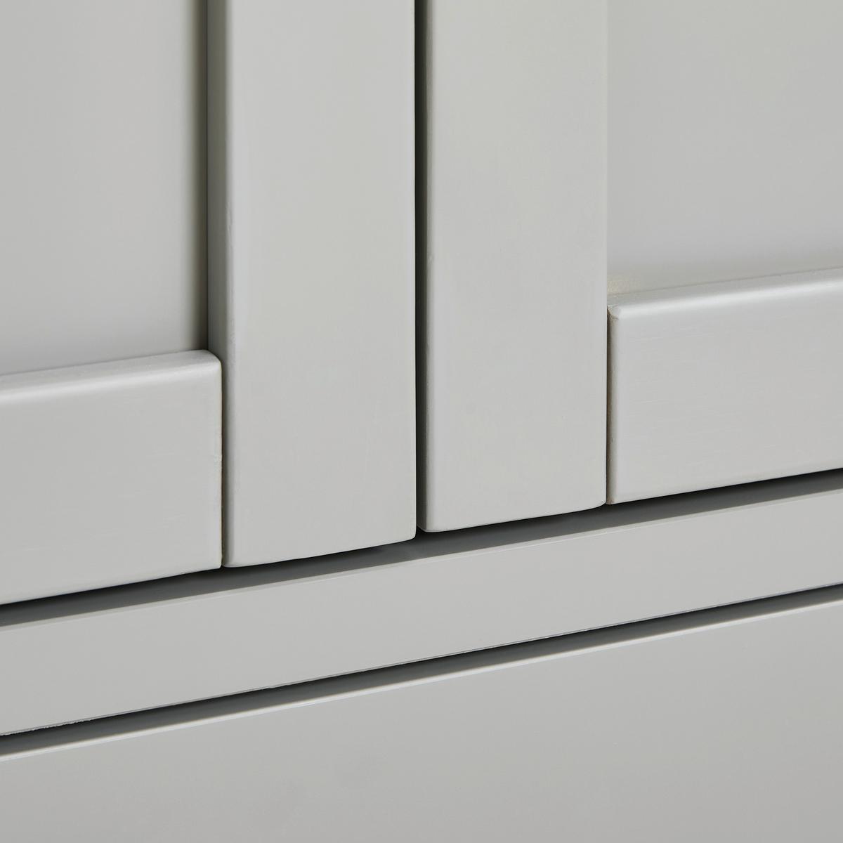 SZAFA DO PRZEDPOKOJU BETTI - kolor srebrny/kolor naturalny, Lifestyle, materiał drewnopochodny/metal (120/180/45cm) - MID.YOU