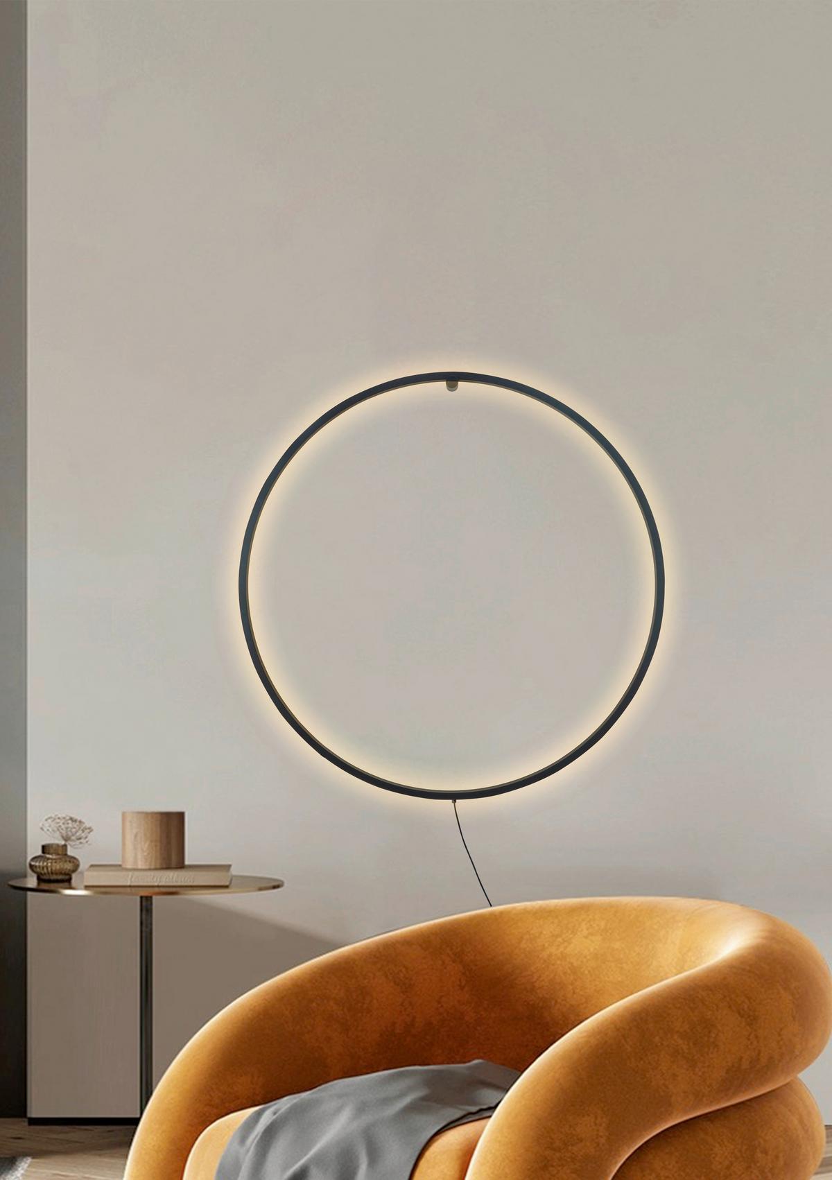 KINKIET LED 4025-102M SCOPELLO - czarny, Design, tworzywo sztuczne/metal (67/6cm)