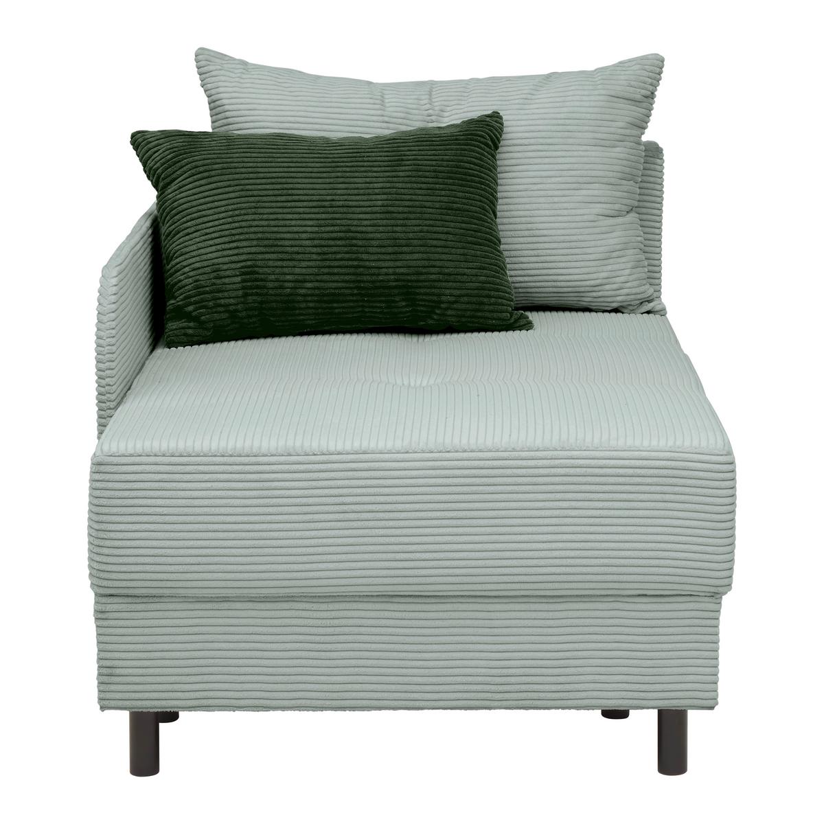Liege Nova Grau - Schwarz/Grau, MODERN, Holz/Textil (145/62/85cm) - Mömax