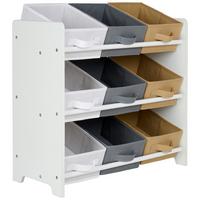 REGAŁ DO PRZECHOWYWANIA LIDI - beżowy/biały, Basics, materiał drewnopochodny/karton (65/62/30cm) - My Baby Lou