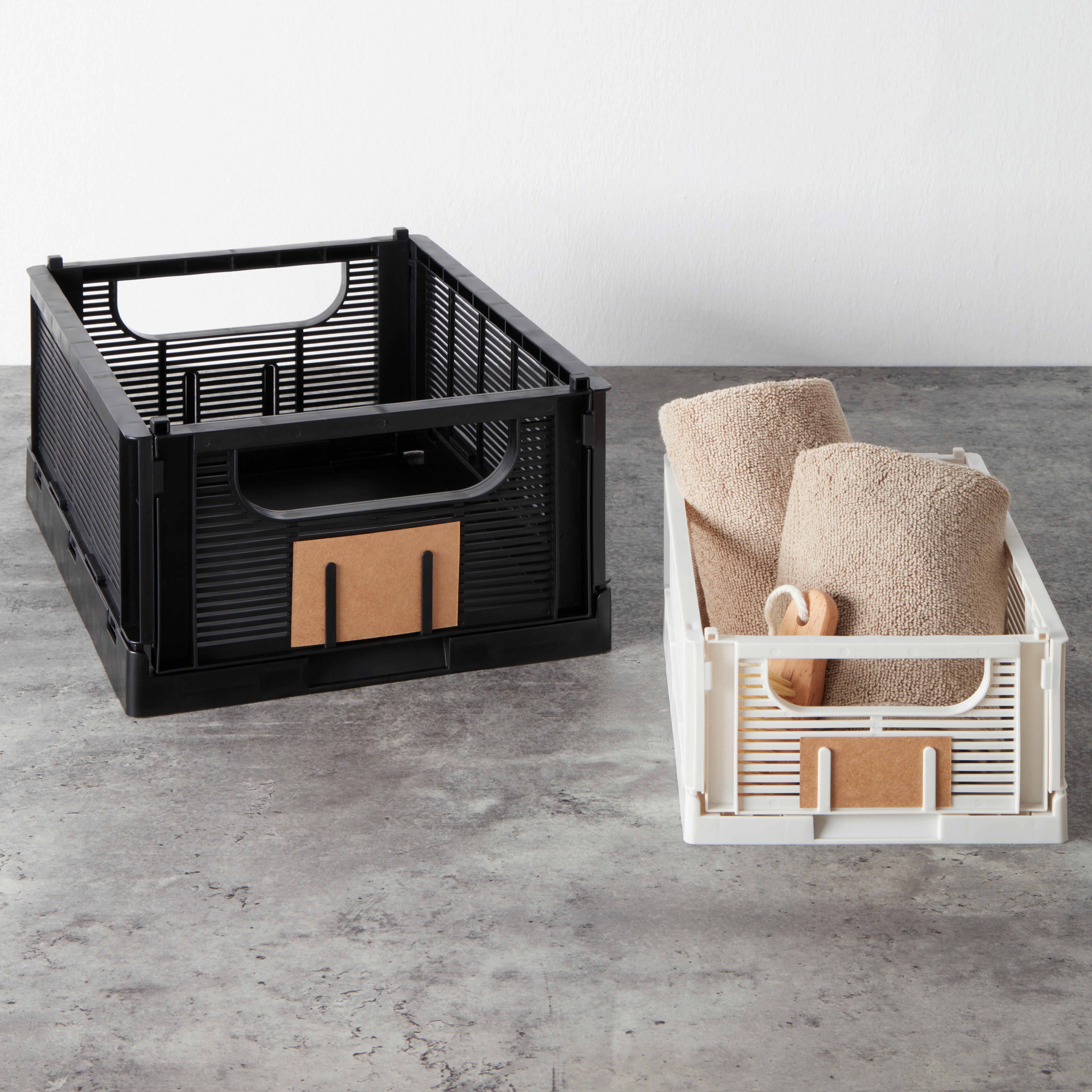KLAPPBOX KNUT - S - vit, Modern, plast (25/17/10cm) - Mömax