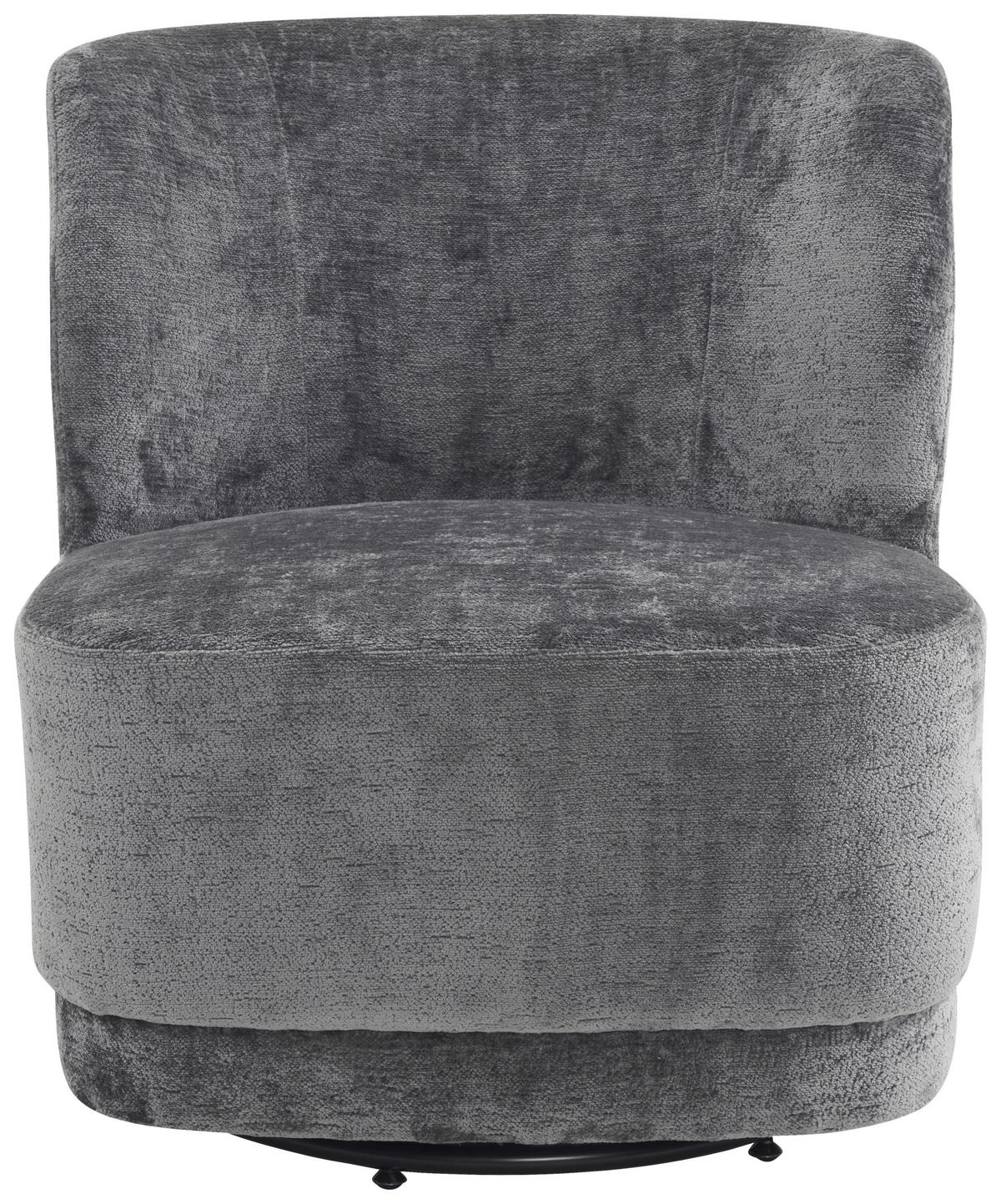 FOTEL NIELS - czarny/szary, Modern, metal/tkanina (65/73/75cm) - MID.YOU