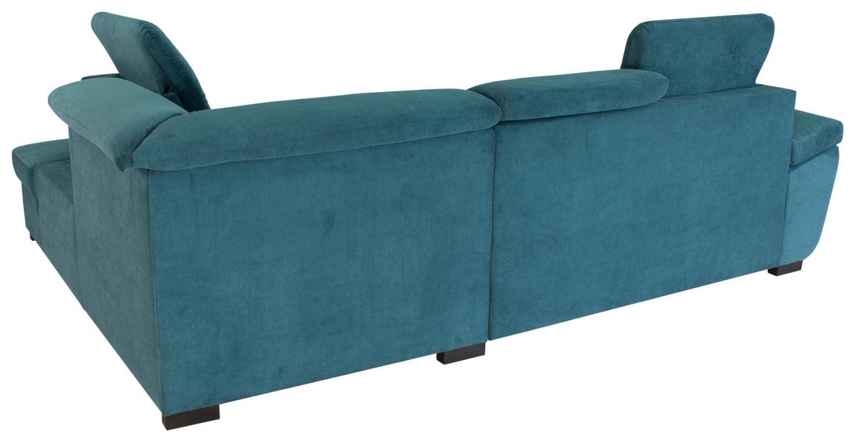 Kutna Garnitura Vince - plava/crna, Design, tekstil/plastika (280/202cm) - Modern Living