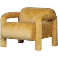 Sessel Lenny Goldfarben - Goldfarben, Design, Textil (76/65/82cm) - Livetastic