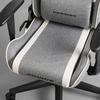 GAMINGSTOL PRINCE -EXKLUSIV- - vit/grå, Modern, textil/plast (70/126/70cm) - Dxracer