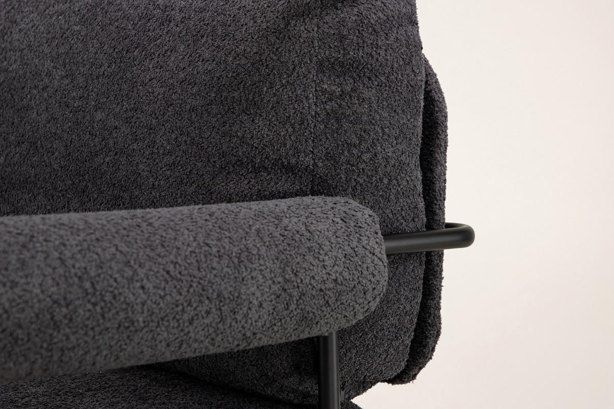 SESSEL TILLBERGA X JOSEFIN LUSTIG - Schwarz, Design, Kunststoff/Textil (95/83/87cm) - Livetastic