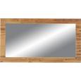 Spiegel ca. 130x70x3cm - Akaziefarben, KONVENTIONELL, Glas/Holz (130/70/3cm) - Zandiara