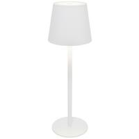 Akkumulátoros Asztali Lámpa Noemi - fehér, Konventionell, műanyag/fém (11,5/36cm) - Modern Living