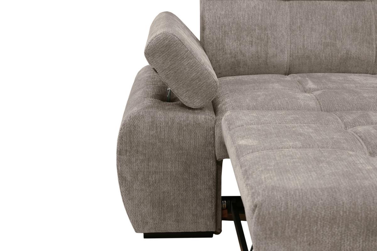Kutna Garnitura Vegas - crna/taupe, Design, drvo/tekstil (294/173cm) - Modern Living