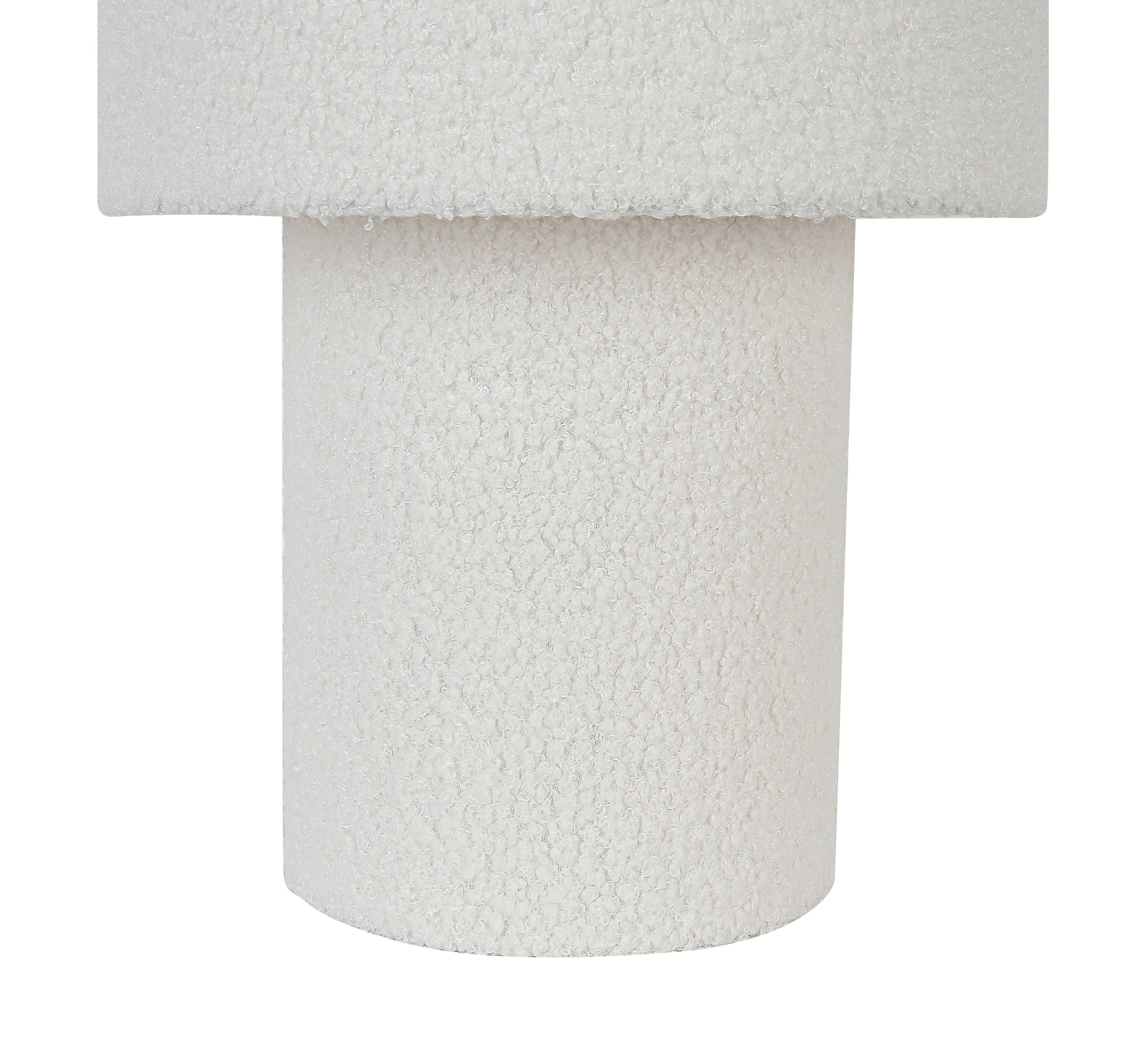 BORDSLAMPA STOFLI - vit/naturfärgad, Modern, metall/textil (28/44cm) - Mömax