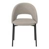 STOL NADIYA - ljusgrå/svart, Modern, metall/trä (52/78/56cm) - Bessagi Home