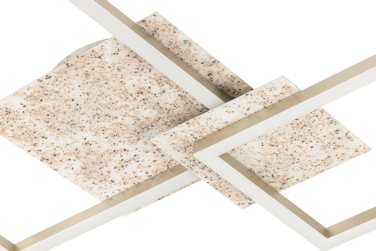 LED-Deckenleuchte Cristiano Champagnerfarben max. 24 Watt - Champagner, Basics, Kunststoff/Metall (70/47/6,8cm)