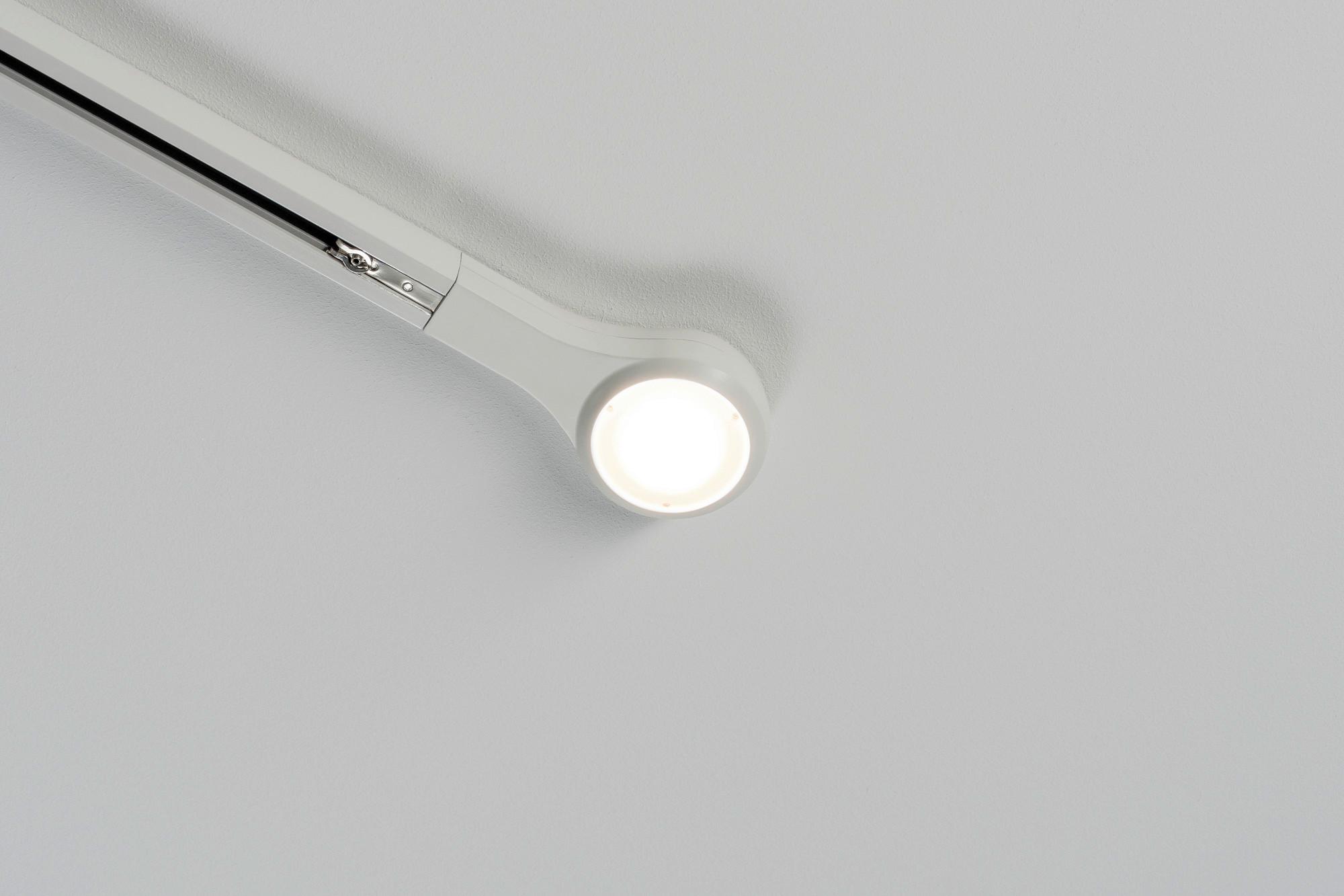 Schienensystem-Endkappe LED in Weiß max. 5,8 Watt - Weiß, Design, Metall (14,1/2,7/5,7cm) - Paulmann