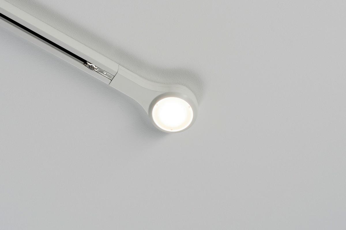 Schienensystem-Endkappe LED in Weiß max. 5,8 Watt - Weiß, Design, Metall (14,1/2,7/5,7cm) - Paulmann