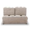 SLAAPBANK LIARA - Beige/Zwart, Modern, Hout/Textiel (137/87/110cm) - Bessagi Home