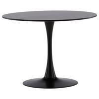 ESSTISCH GLADE - Schwarz, Design, Holzwerkstoff/Metall (100/100/74cm) - Livetastic