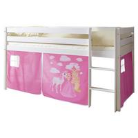 Spielbett Holz Malte ca. 90x200 cm Rosa/Weiß - Pink/Weiß, Natur, Holz (90/200cm) - MID.YOU