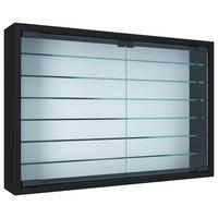 Viseča Vitrina Mandosa Xl, Črna - črna, Moderno, steklo/leseni material (60/40/10cm) - MID.YOU