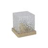 LED-BORDSLAMPA NIKA - sandfärgad/transparent, Modern, plast (11/11/11cm) - Mömax