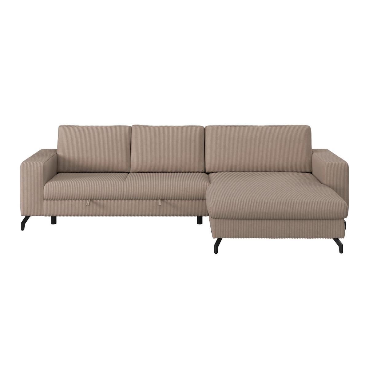 Kutna Garnitura Cloud - cappuccino, Trend, tekstil (290/178cm) - Modern Living