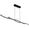 SUSPENSION LED LOREN - opale/noir, MODERN, métal/matière synthétique (110,4/8,6/120cm) - Mömax