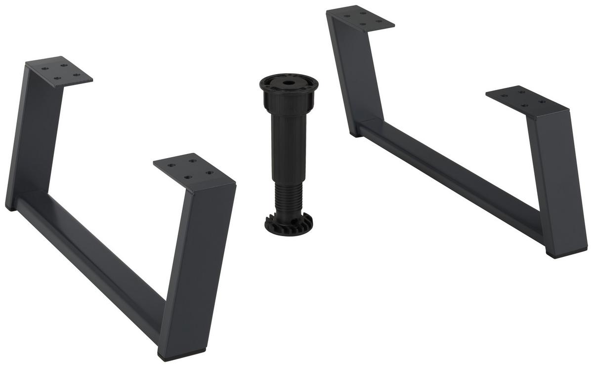 Set picioare Max Box - antracit, Modern, metal (4/15/39cm) - Premium Living