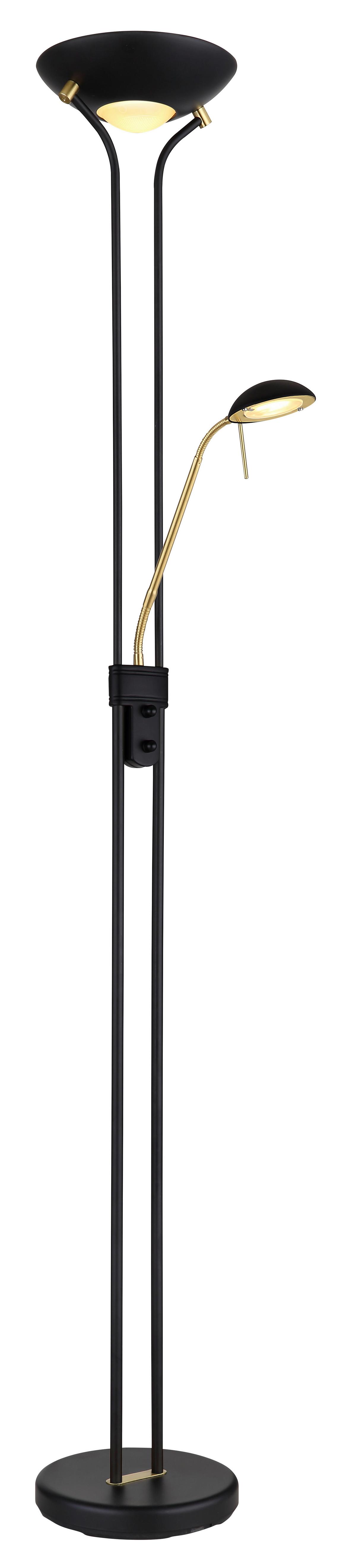 Svjetiljka Podna 59020b - boje mjeda/crna, Trend, staklo/metal (25,5/180cm) - Globo