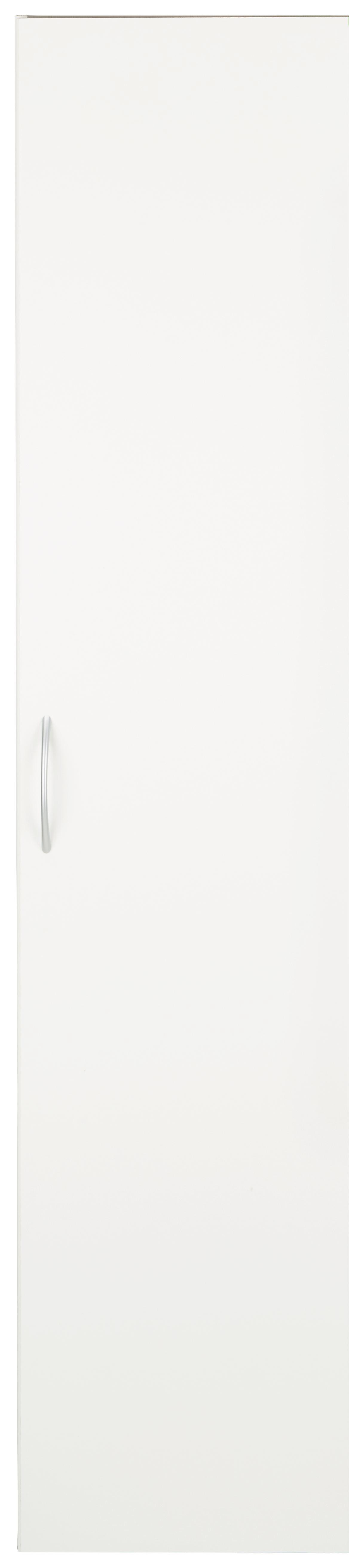 Mehrzweckschrank in Weiß - Alufarben/Weiß, Holzwerkstoff/Kunststoff (40/185/40cm)