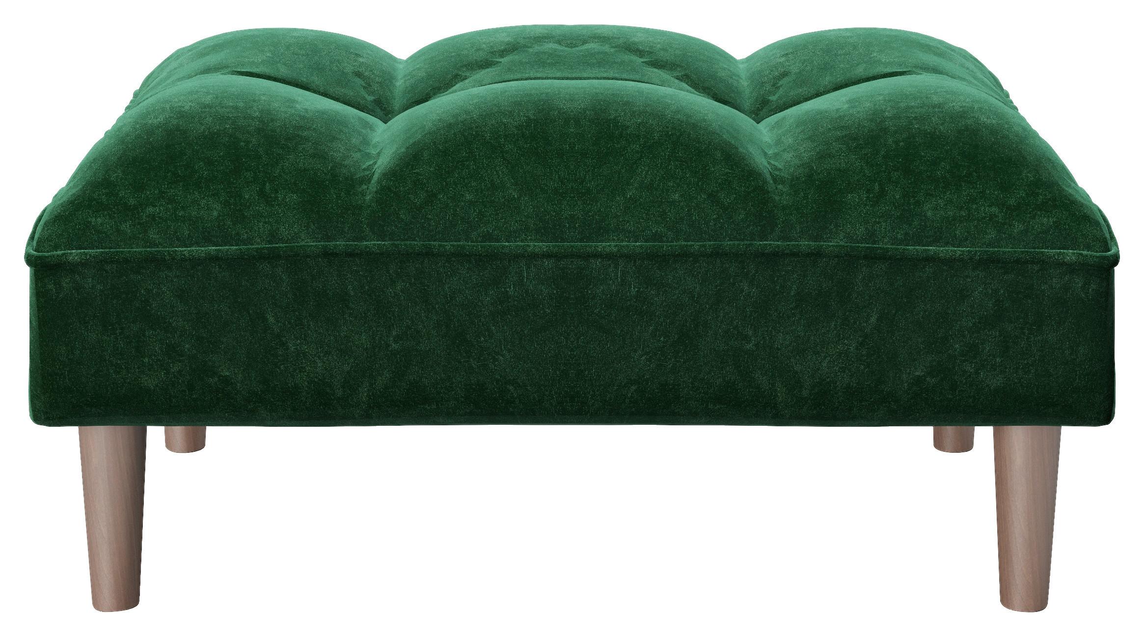 HOKER SCARLETT - zielony, Konventionell, tkanina/drewno (88/43,5/57cm) - Playboy