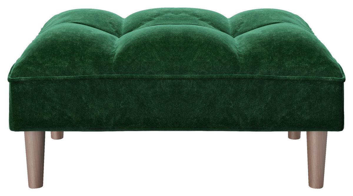 HOKER SCARLETT - zielony, Konventionell, tkanina/drewno (88/43,5/57cm) - Playboy