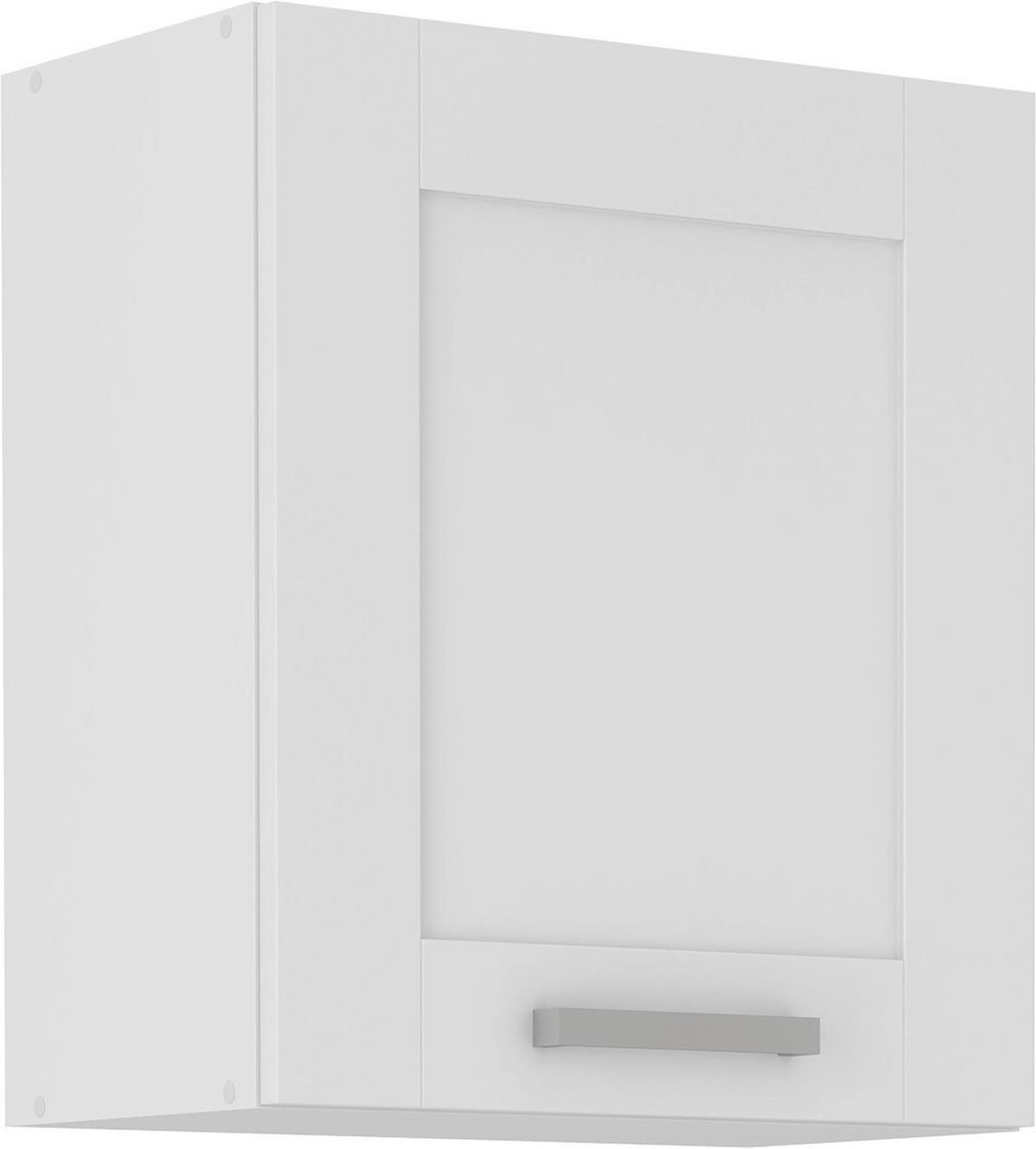 Kuhinjski Gornji Element Luisa H50 - bijela/srebrne boje, Romantično / ladanjski, drvni materijal/metal (50/58/31cm) - Based