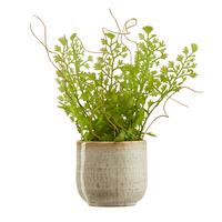 Übertopf Mood in Beige Ø 6,5cm - Beige, Keramik (6,5/6,5cm) - Modern Living