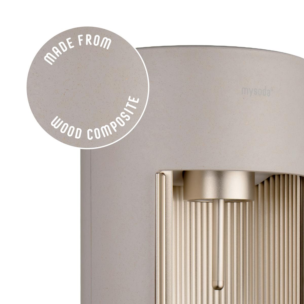 SATURATOR EUR-GL004F-CL-EU GLASSY - kremowy, Basics, materiał drewnopochodny/tworzywo sztuczne (18.8/44.4cm) - mysoda