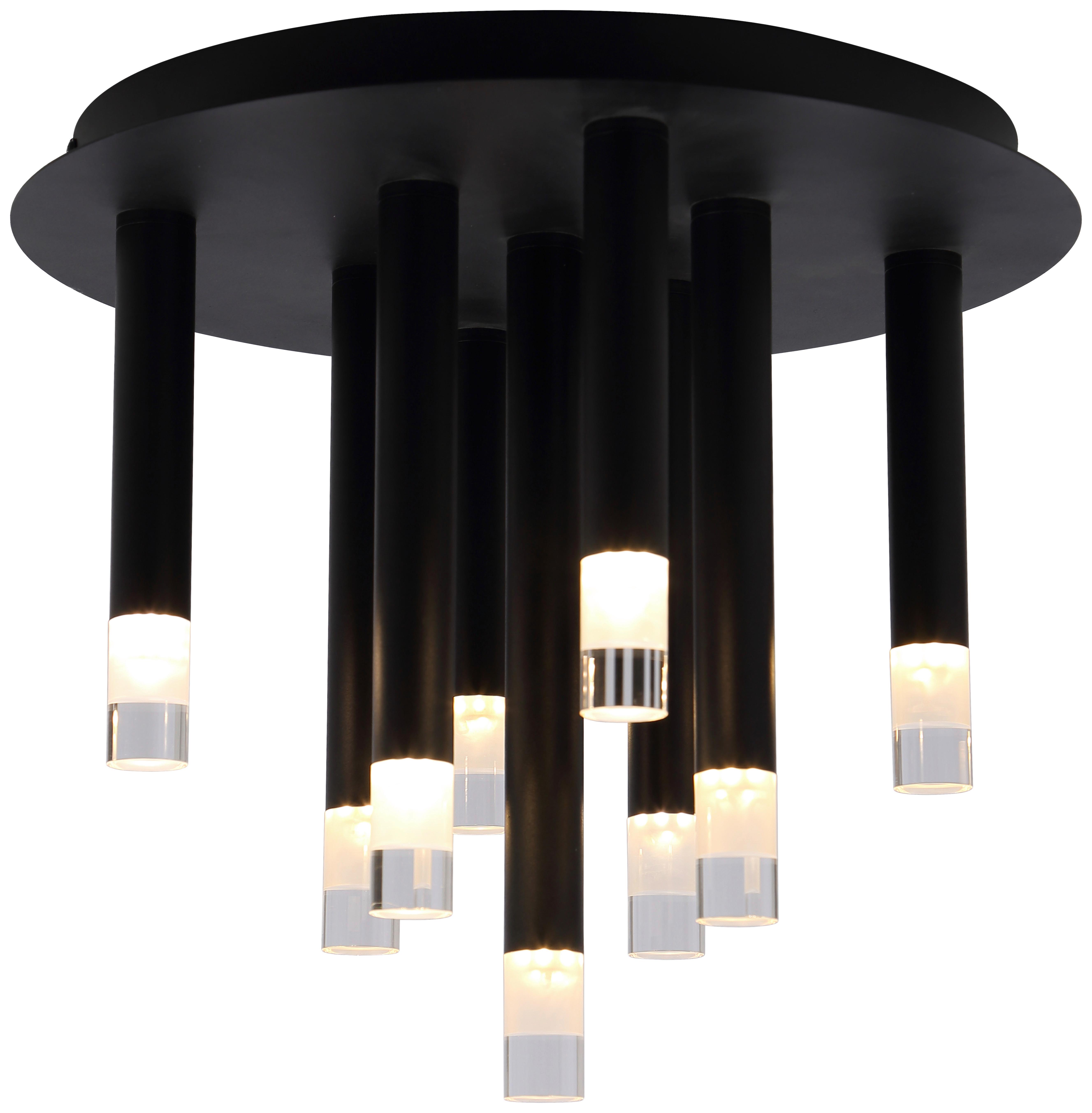 LAMPA SUFITOWA MARIA - przejrzysty/czarny, Modern, tworzywo sztuczne/metal (34/29,6cm) - Novel