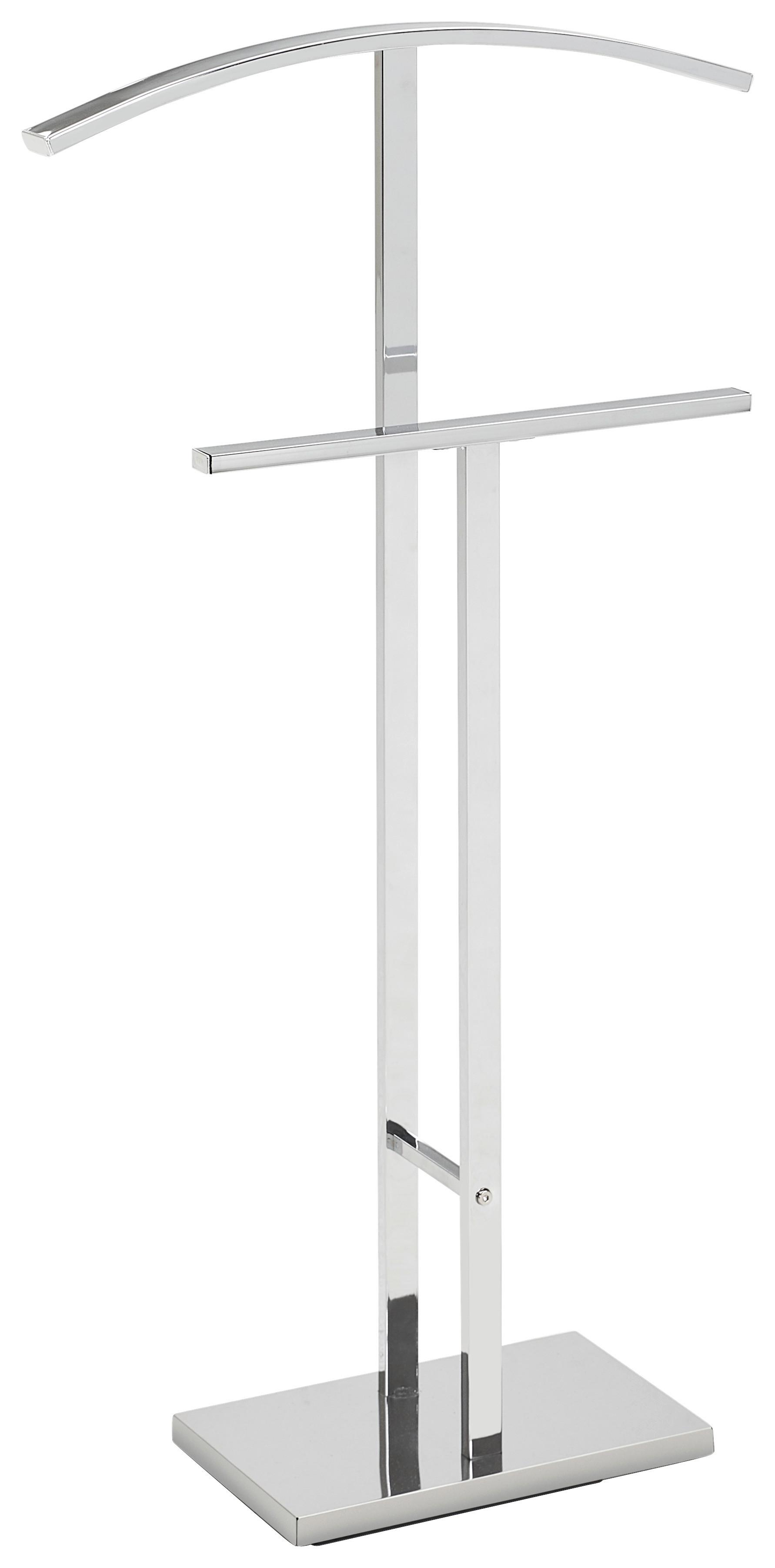 CICHY SŁUGA KEVIN - kolor chromowy, Basics, metal (48/100/20cm) - Boxxx