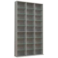 REGAL ZILAS XL - Grau, Design, Glas/Holzwerkstoff (102/181/23cm) - MID.YOU