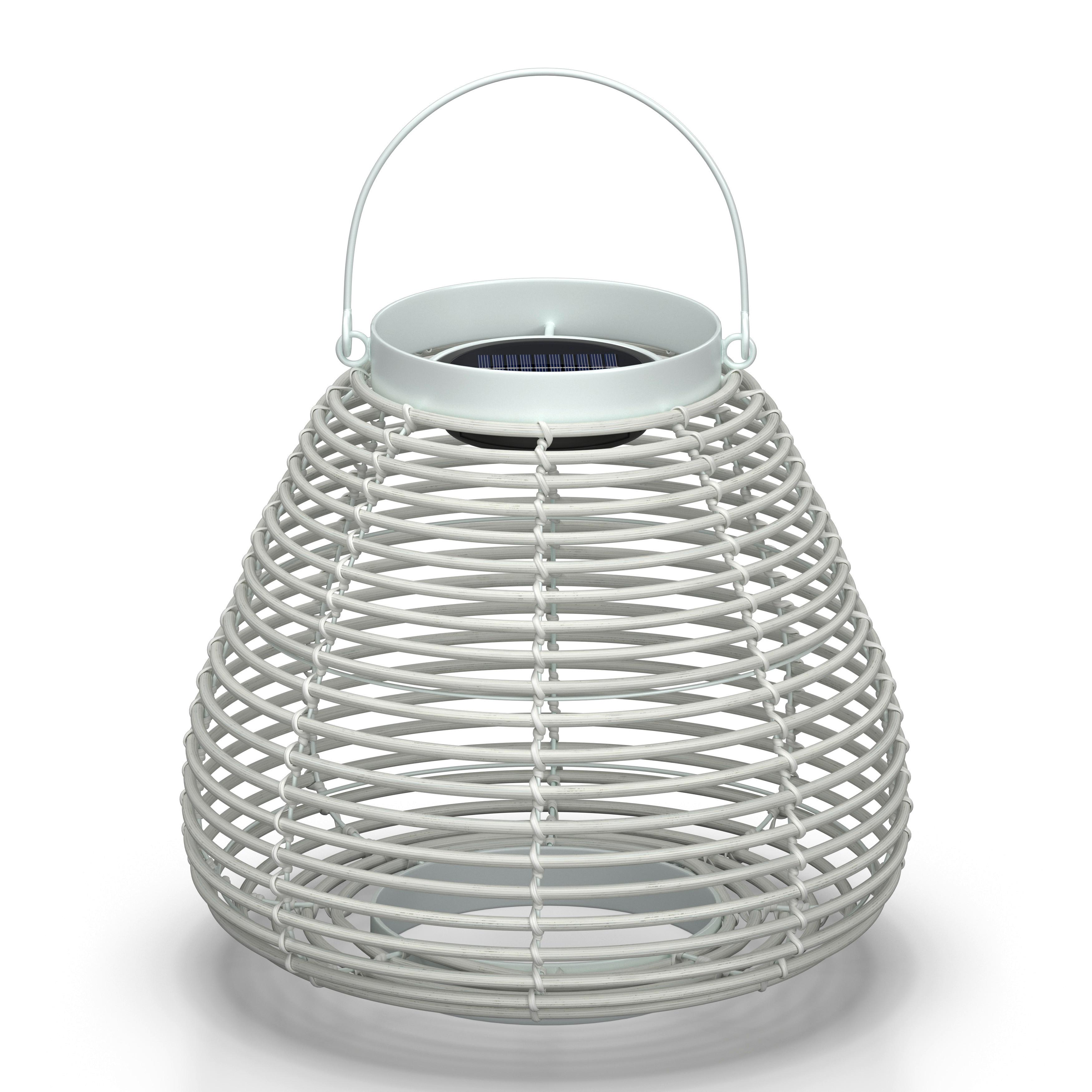 UTOMHUSLAMPA ANINA - vit, Modern, metall/plast (31/29/31cm) - Bessagi Garden