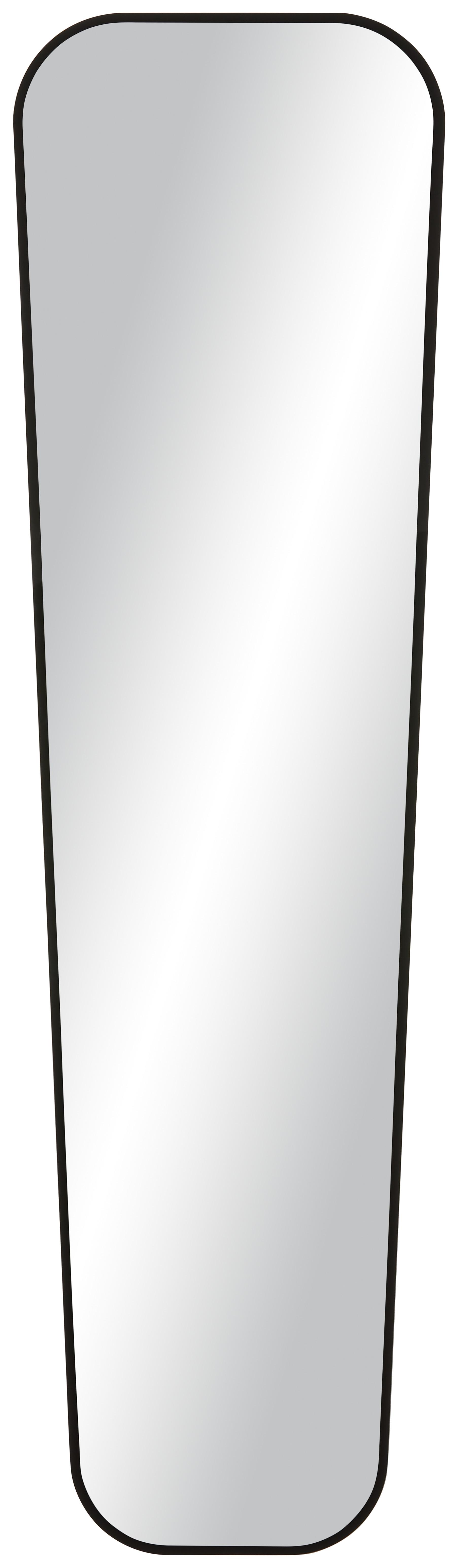 Spiegel in Schwarz - MODERN, Glas (35/125cm) - Modern Living