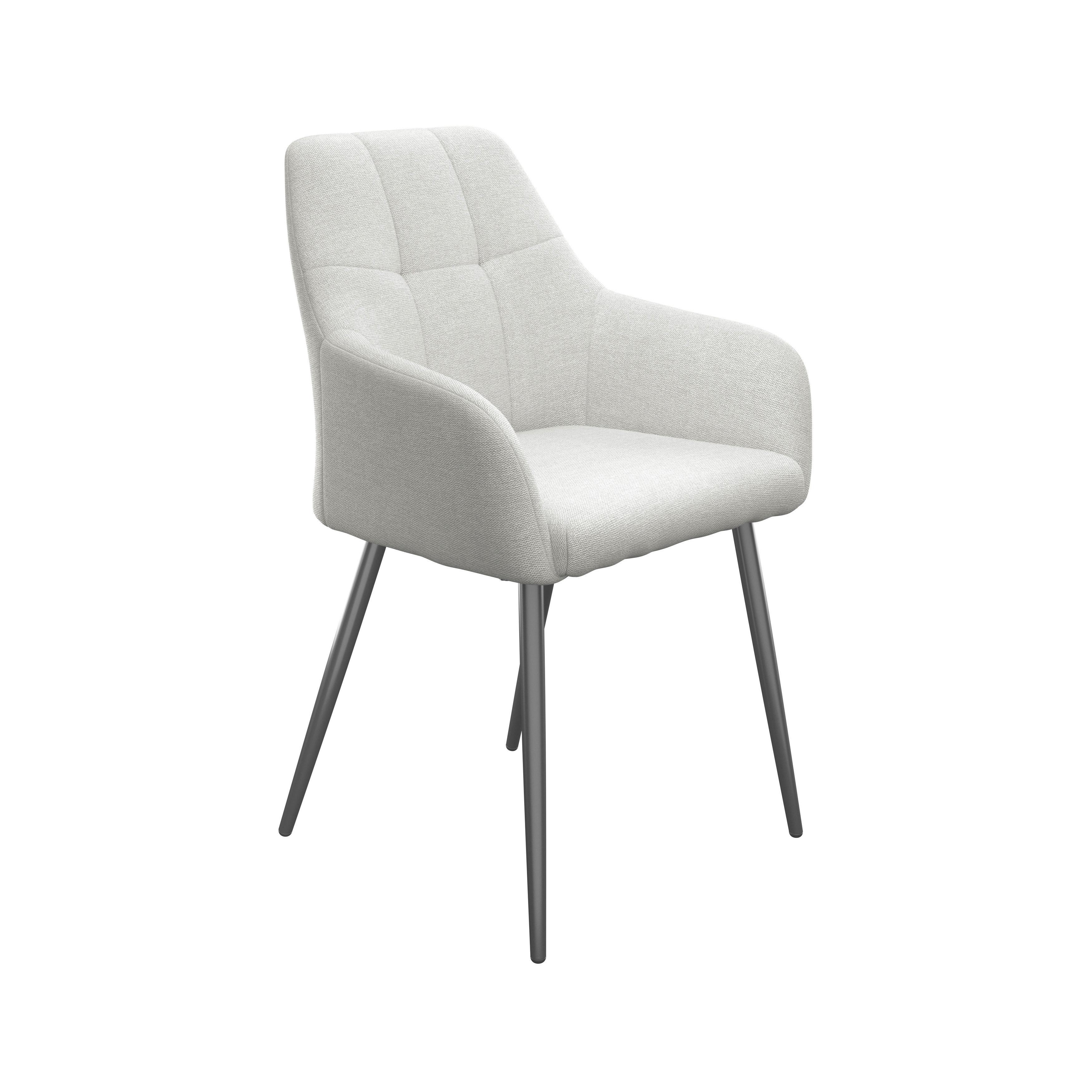 Naslanjač Joe Ii, Bež - črna/bež, Konvencionalno, kovina/tekstil (58/86/61cm)