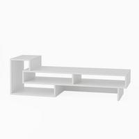 Tv Element Tetra, Bela - bela, Design, leseni material (137/40/42cm) - Livetastic