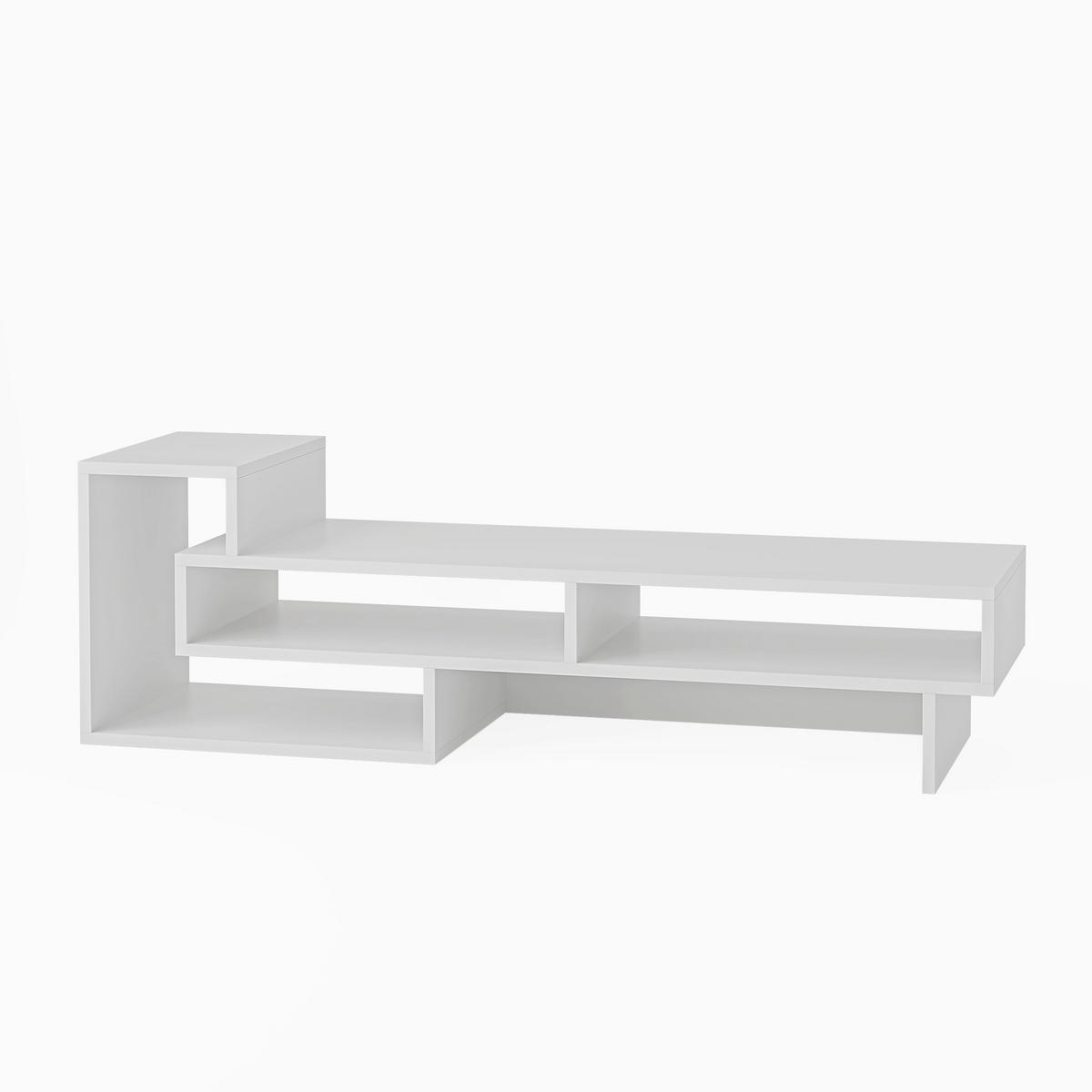 Tv Element Tetra, Bela - bela, Design, leseni material (137/40/42cm) - Livetastic