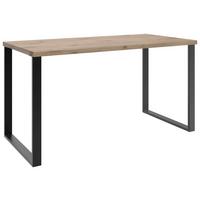 Íróasztal Norderney - tölgyfa színű/fekete, Konventionell, faalapú anyag/fém (140/70/75cm) - Carryhome