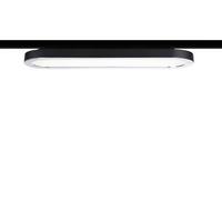 Schienensystem-Stableuchte Panel Loop max. 7 Watt - Chromfarben/Schwarz, Design, Kunststoff/Metall (38/3,5/11cm) - Paulmann