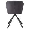STOL JANA -BASED- - mörkgrå/svart, Lifestyle, metall/textil (55/82/58cm) - Based