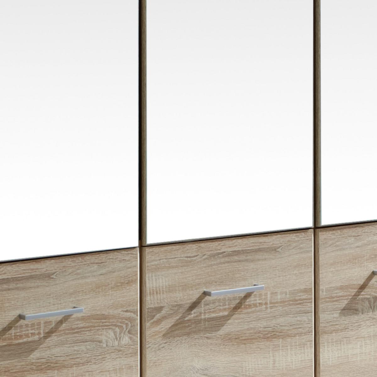 Ormar S Klasičnm Vratima Imago - boje hrasta/boje aluminija, Konvencionalno, staklo/drvni materijal (135/199/58cm) - Modern Living