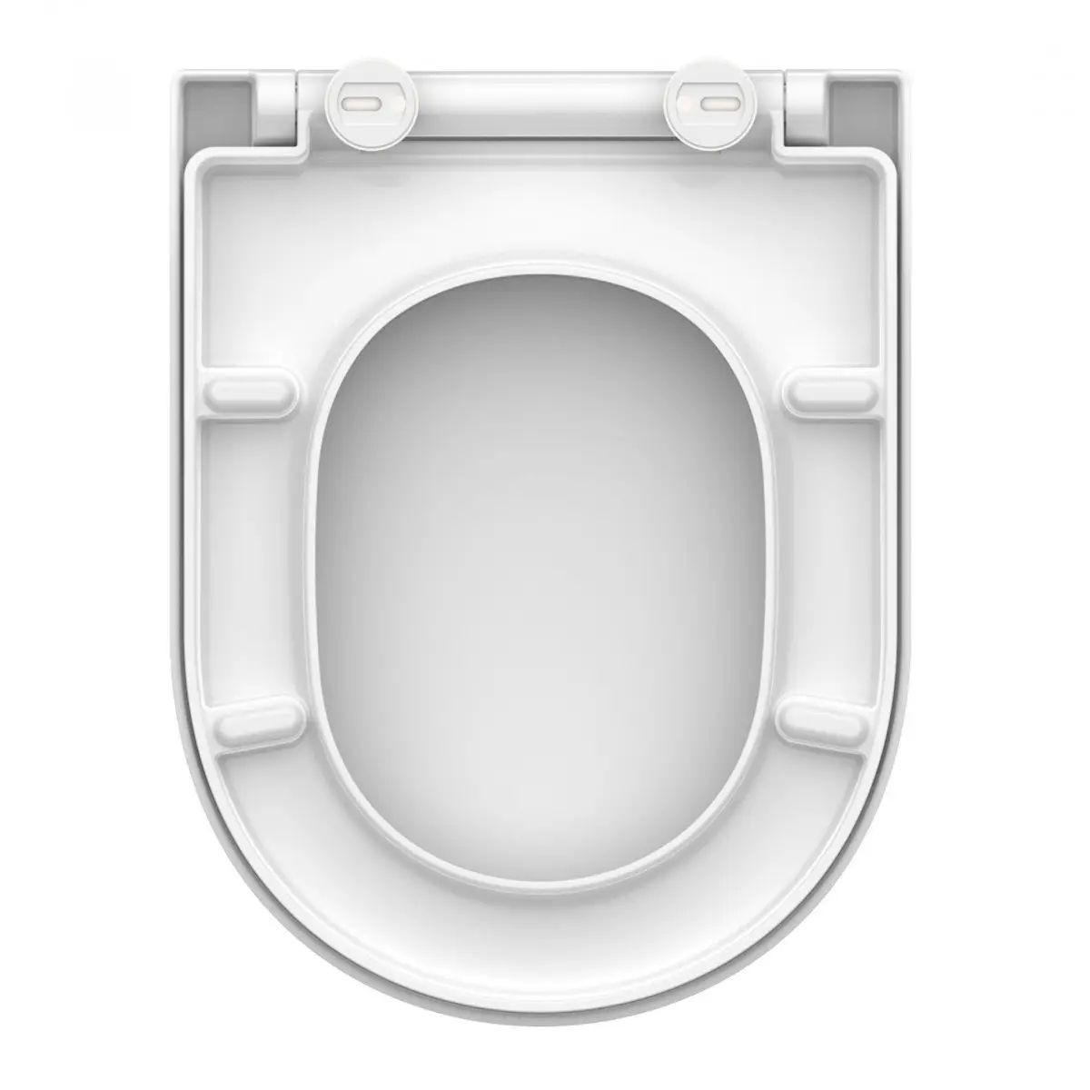 Capac WC D-Form - alb, Konventionell, plastic (34,5/5,5/45,5cm) - Schütte
